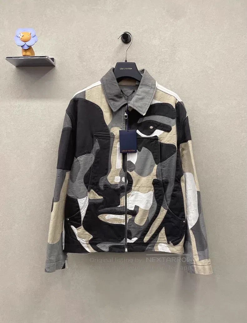 Louis Vuitton Louis Vuitton Geometric portrait collage denim jacket Size US S / EU 44-46 / 1 - 1 Thumbnail