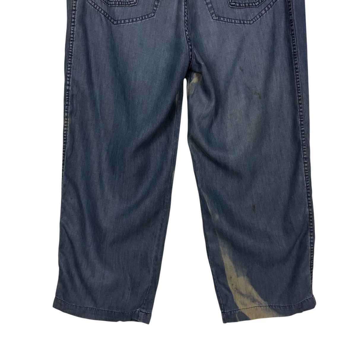 Marithe + Francois Girbaud French Workwear Blue Wide Pants – Marthe Girbaud Size 32" / US 10 / IT 46 - 12 Thumbnail
