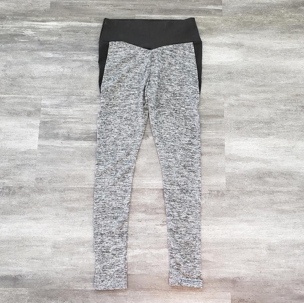 Designer Grey Black Band Athletic High Waisted Legging Size 28" / US 6 / IT 42 - 2 Thumbnail