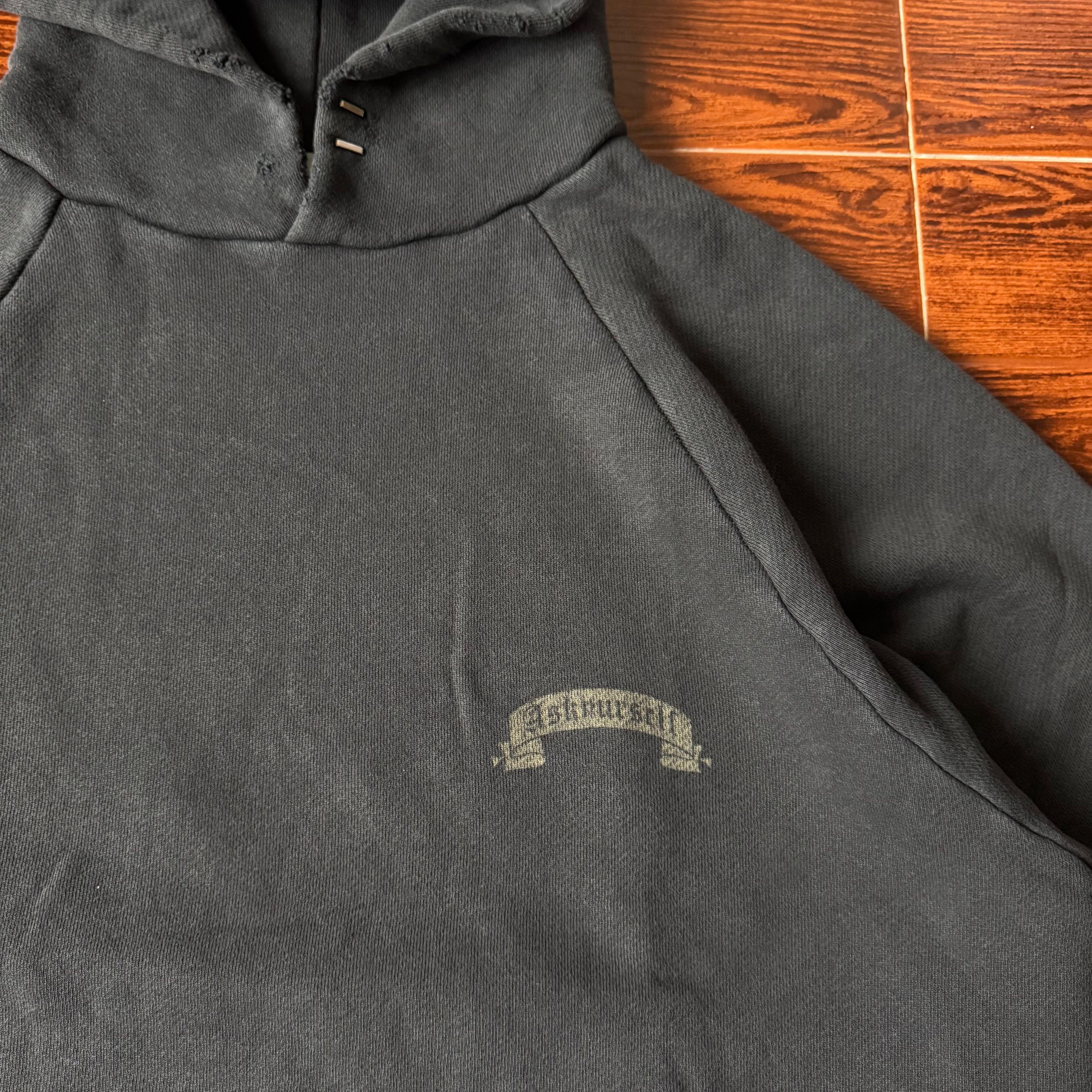 Askyurself Washed Black Banned Repaired Logo Oversized Raglan Hoodie Size US S / EU 44-46 / 1 - 6 Thumbnail