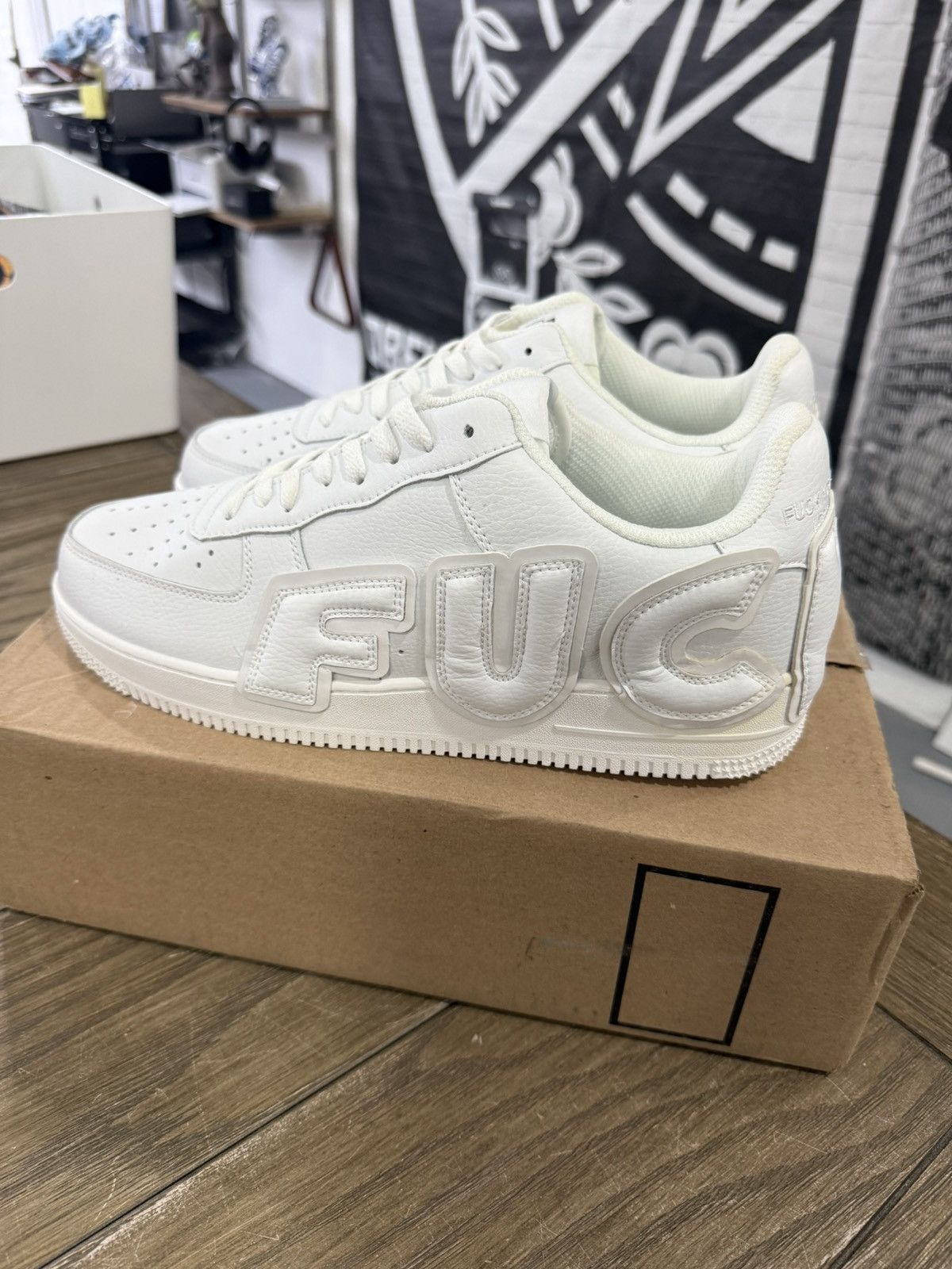 Designer 🖕🏻 FYB Fuck Your Brand FUCK OFF Custom AF1 CPFM Low Size 12 🖕🏻 Size US 12 / EU 45 - 11 Thumbnail