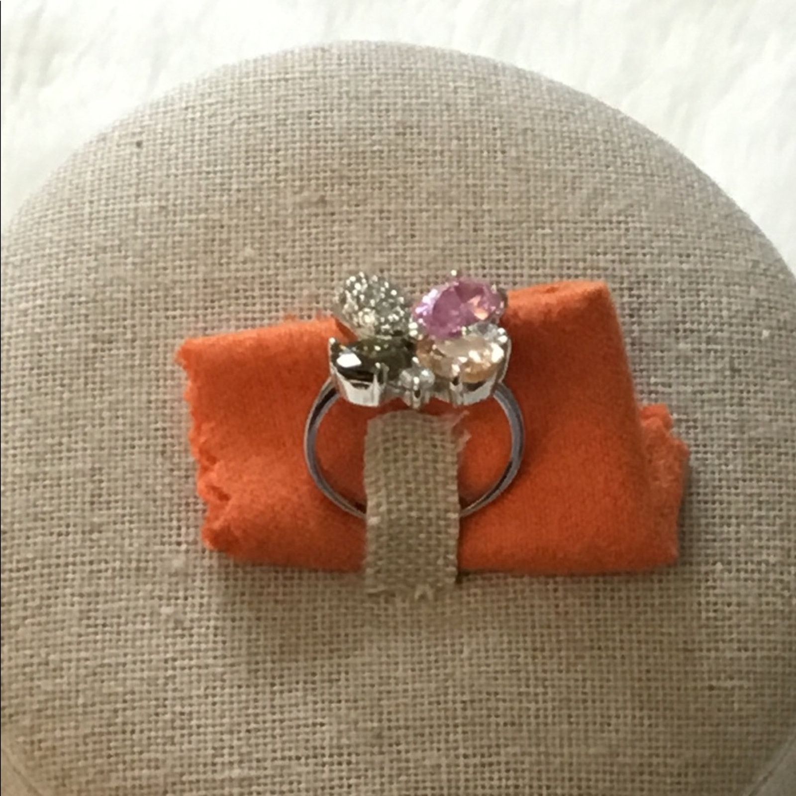 Other Multi-Crystals Flower Ring Size ONE SIZE - 4 Thumbnail