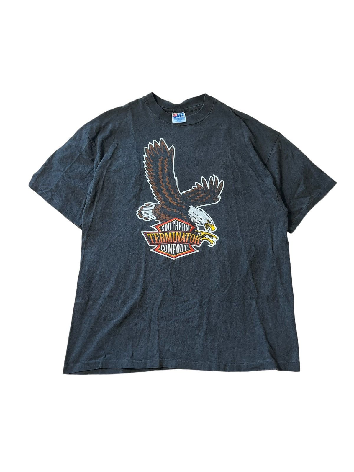 Vintage Vintage Biker Eagle Tee 90s Size US XL / EU 56 / 4 - 1 Thumbnail