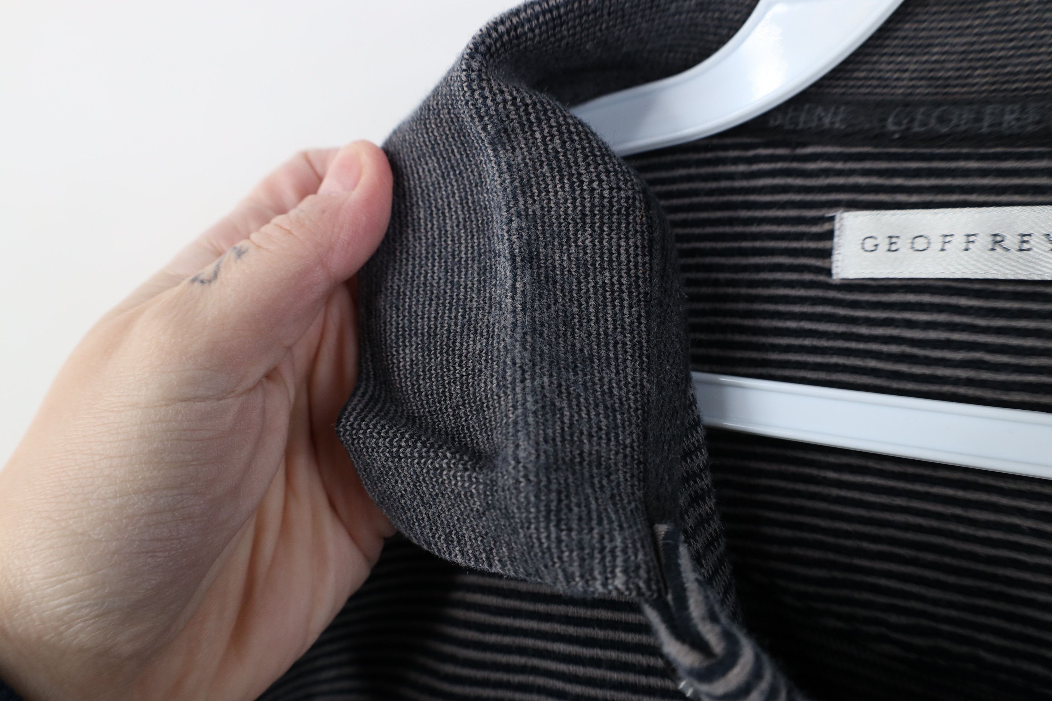 Vintage Vintage 90s Streetwear Ribbed Knit Long Sleeve Rugby Polo Size US M / EU 48-50 / 2 - 5 Thumbnail