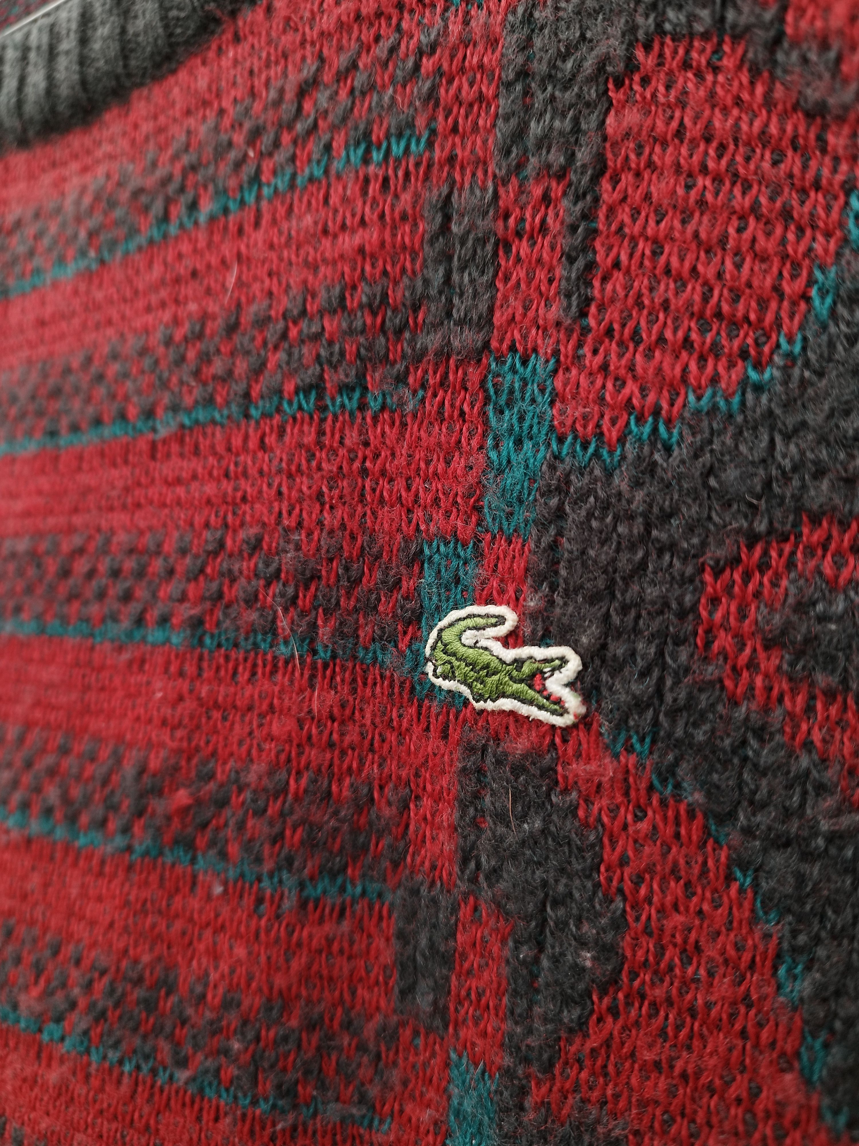 Lacoste Vintage Lacoste Wool Knit Sweater Geometric Pattern sz 6 Size US XL / EU 56 / 4 - 5 Thumbnail