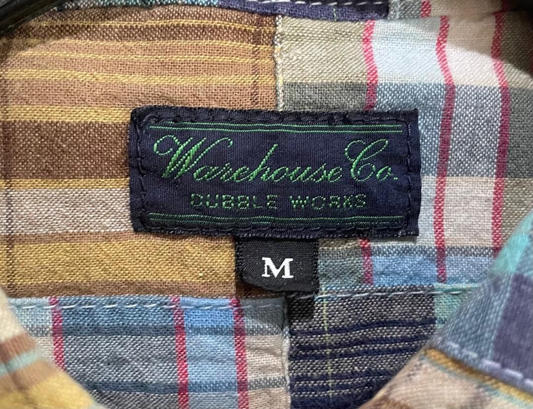 Japanese Brand DUBBLE WORKS BY WAREHOUSE CO. PATCHWORK SHIRT Size US M / EU 48-50 / 2 - 3 Thumbnail
