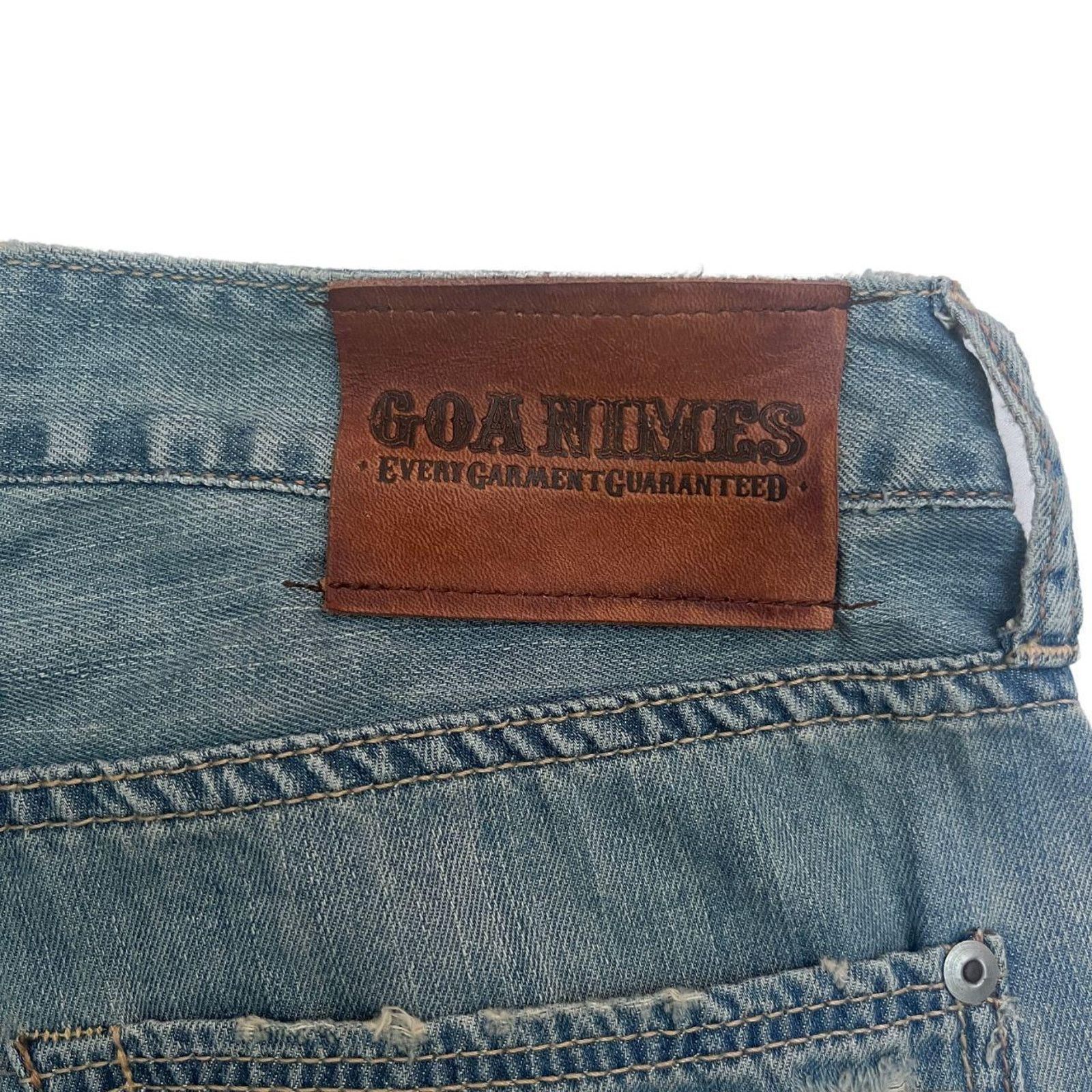 Le Grande Bleu (L.G.B.) 00s goa wide leg denim Size 28" / US 6 / IT 42 - 6 Thumbnail
