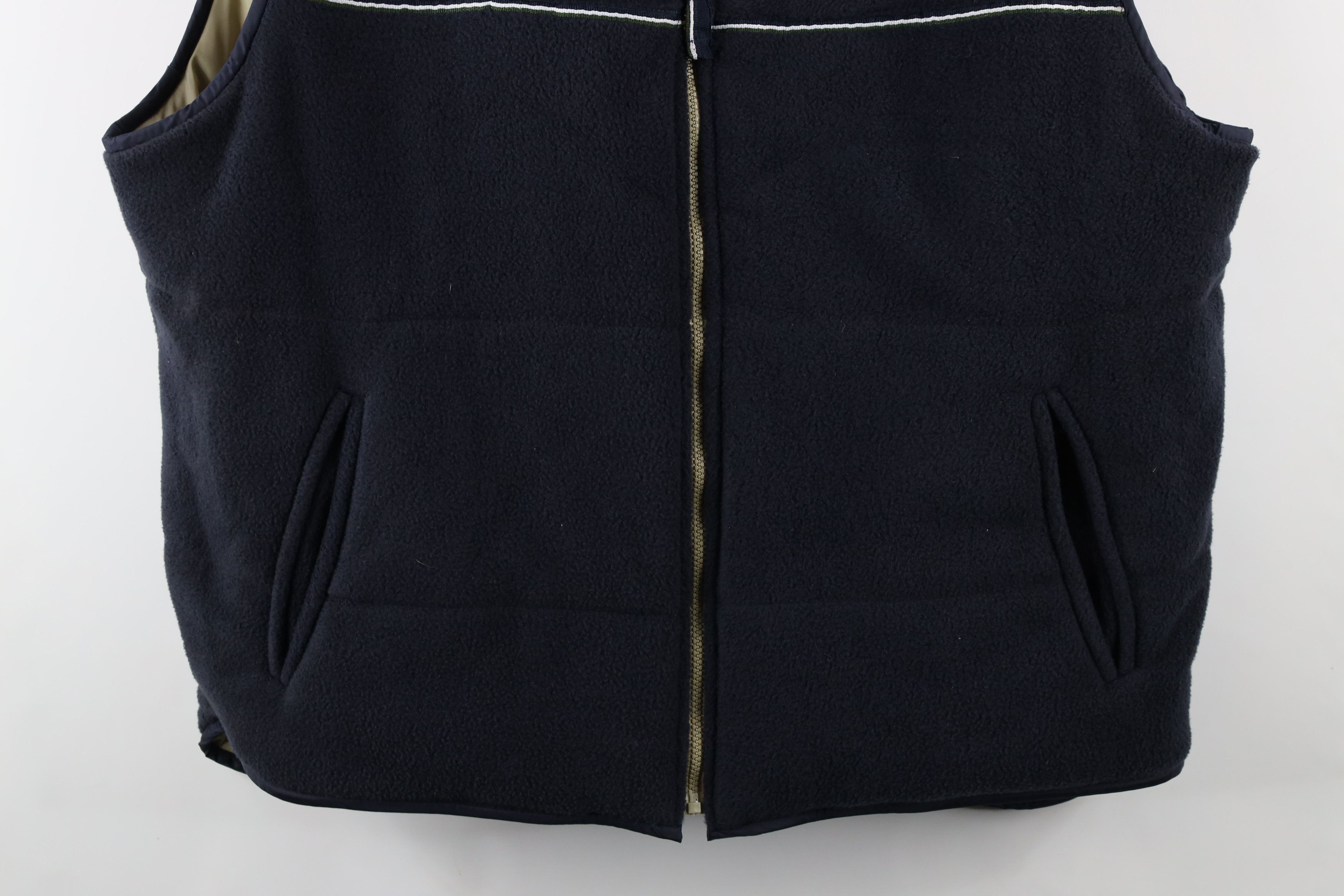 Vintage Vintage 90s Streetwear Reversible Vest Jacket Beige Blue Size US XL / EU 56 / 4 - 11 Thumbnail