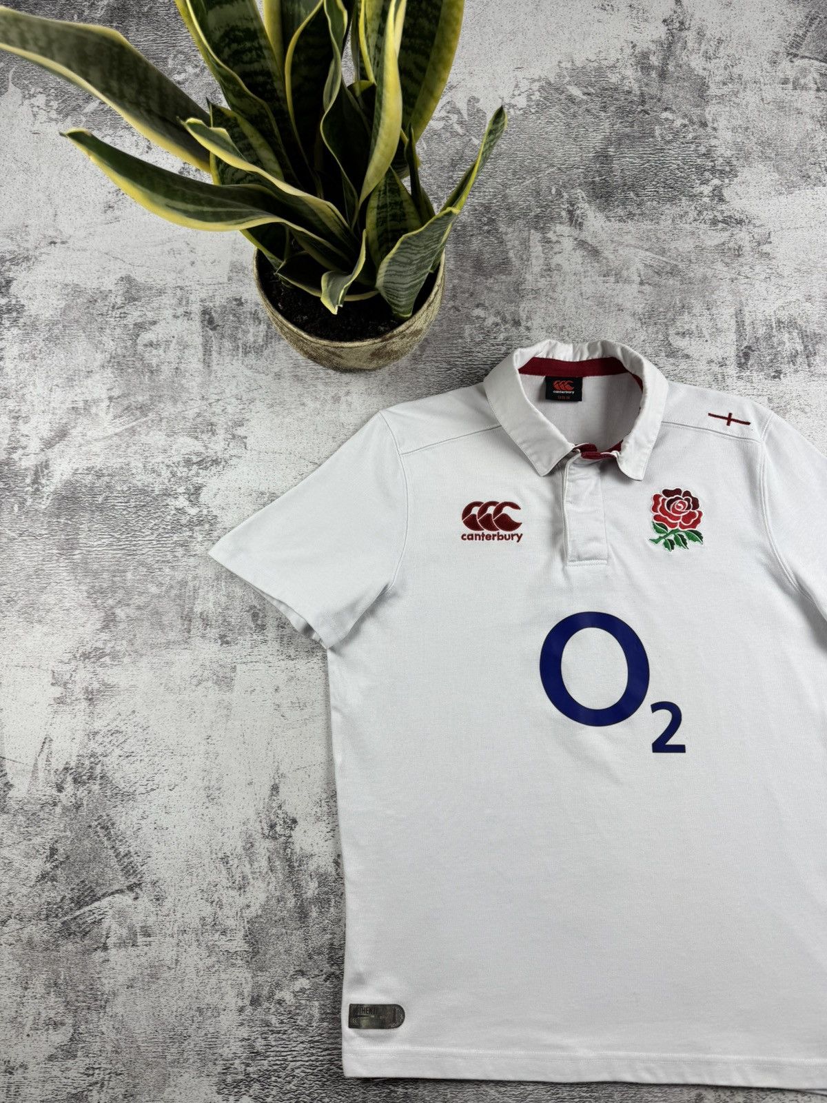 Canterbury of New Zealand Canterbury 2012/2013 Y2K O2 Longsleeve Polo Jersey T Shirt Size US M / EU 48-50 / 2 - 4 Thumbnail