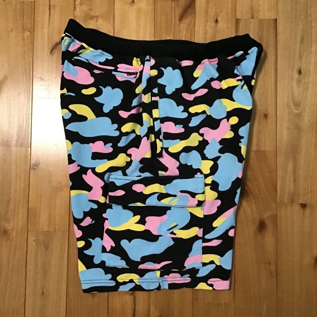 Bape BAPE Multi Camo Sweat Cargo Shorts candy camo NIGO ★size XL Size US 36 / EU 52 - 2 Thumbnail