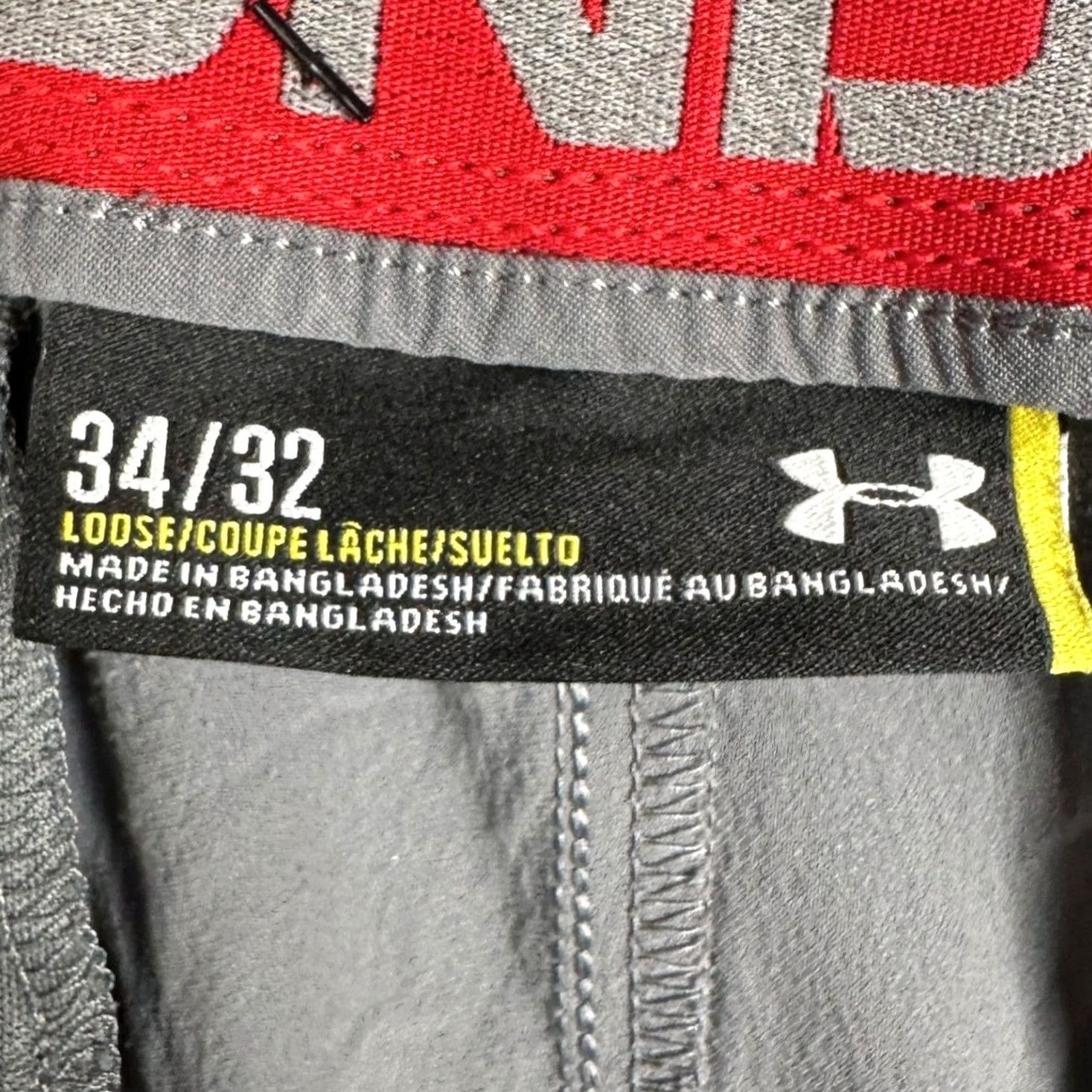 Under Armour Under Armour Pants Mens 34X32 Grey Golf Loose Fit Chinos Performance Flat Front Size US 34 / EU 50 - 4 Thumbnail