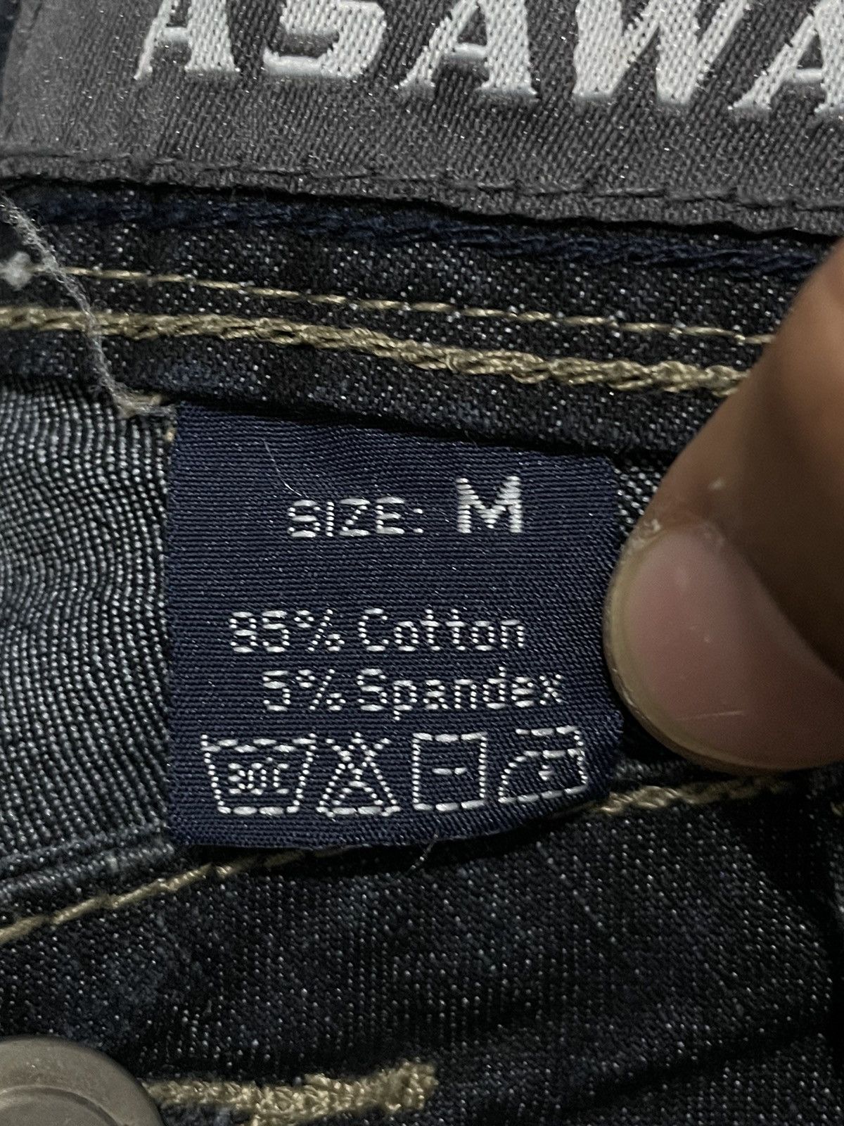 Japanese Brand × Le Grande Bleu (L.G.B.) Asawa Japanese Flare Bell Bottom Raw Denim Pants Size US 27 - 13 Thumbnail