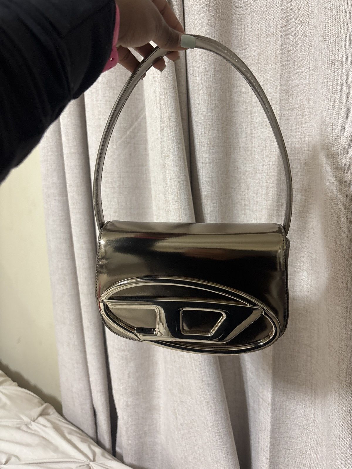 Diesel Diesel 1Dr-Iconic Mirrored Shoulder Bag Size ONE SIZE - 1 Thumbnail