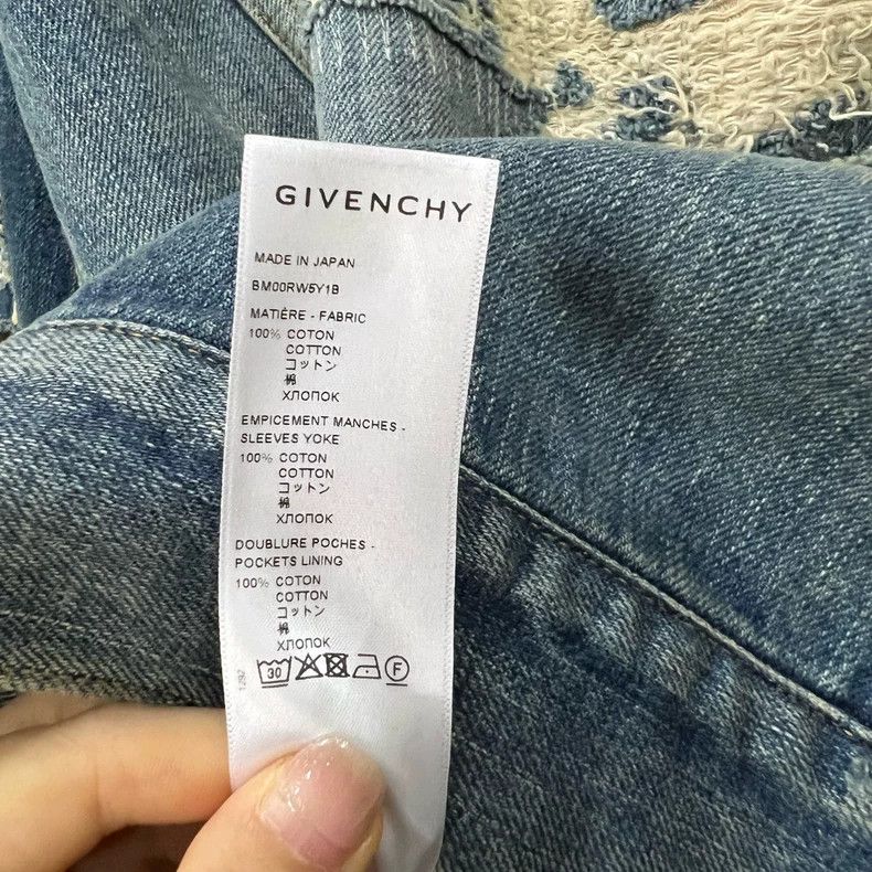 Givenchy Givenchy Blue Single Button Ripped Denim Jacket 2506-Nexta Size US M / EU 48-50 / 2 - 4 Thumbnail