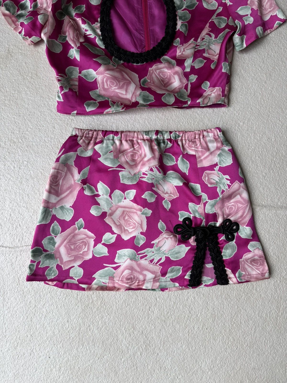 Alessandra Rich Alessandra Rich One of One Custom Kimono Dress Set Size XS / US 0-2 / IT 36-38 - 3 Thumbnail