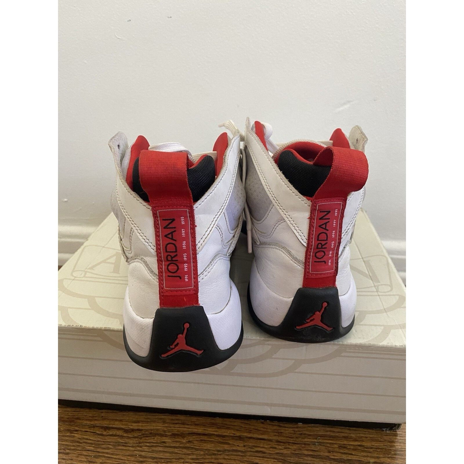 Nike Nike Air Jordan Jumpman Two Trey Shoes White Red Size US 11 / EU 44 - 4 Thumbnail