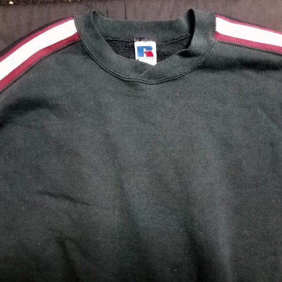 Russell Athletic Vintage 90s Russell Athletic Striped Crewneck Sweatshirt Size US XL / EU 56 / 4 - 1 Thumbnail