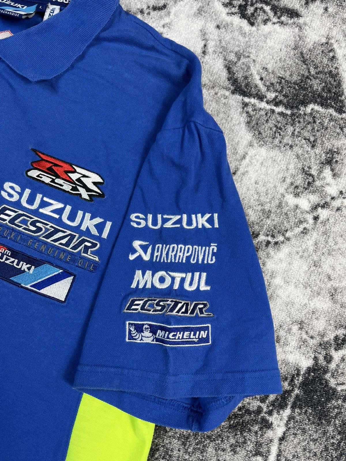 Other Suzuki Ecstar MotoGP Team Polo Shirt Blue Racing Logo Size US L / EU 52-54 / 3 - 6 Thumbnail