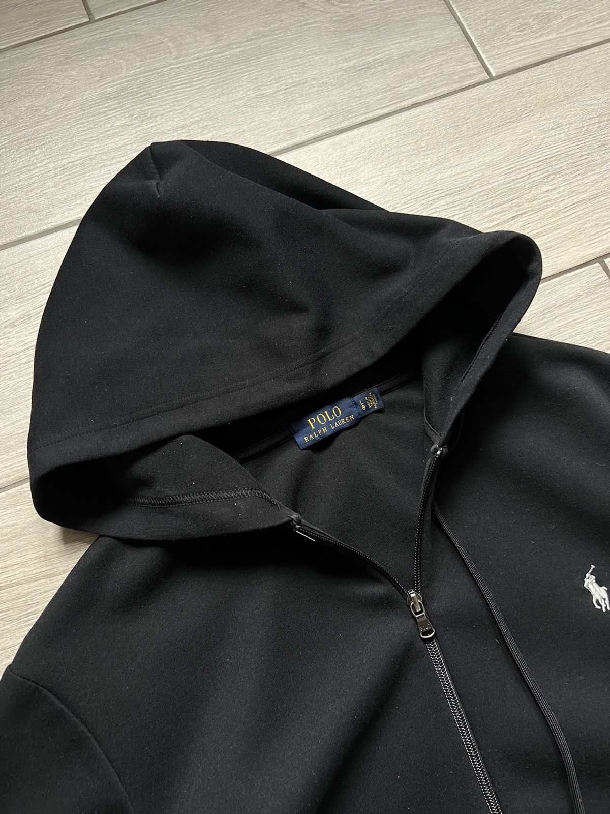 Polo Ralph Lauren Polo Ralph Lauren Zip Hoodie Black Size L Size US L / EU 52-54 / 3 - 3 Thumbnail