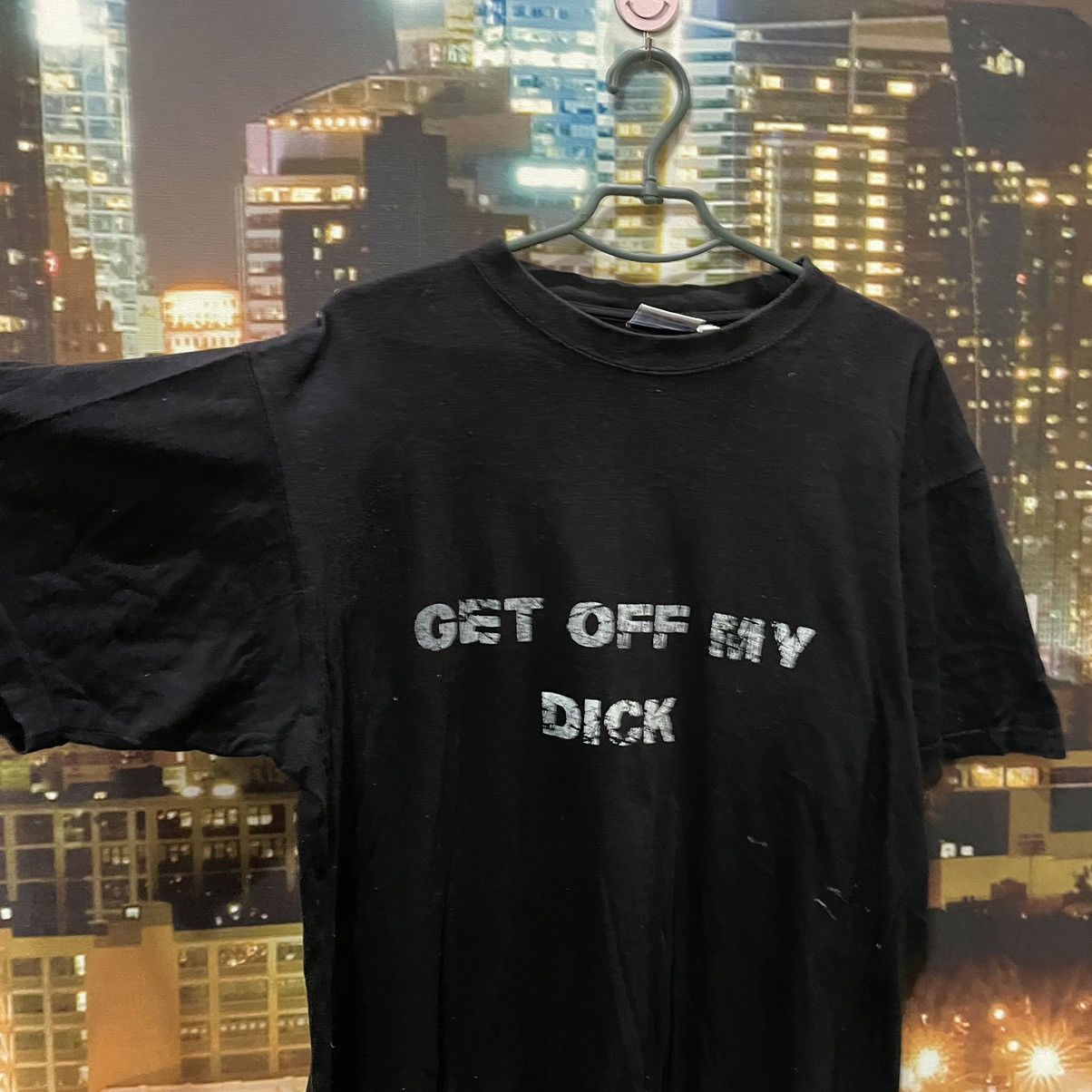 Band Tees VINTAGE 90S HUMOR TEE GET OFF MY DICK PENIS FUNNY PORNO XXX Size US L / EU 52-54 / 3 - 4 Thumbnail
