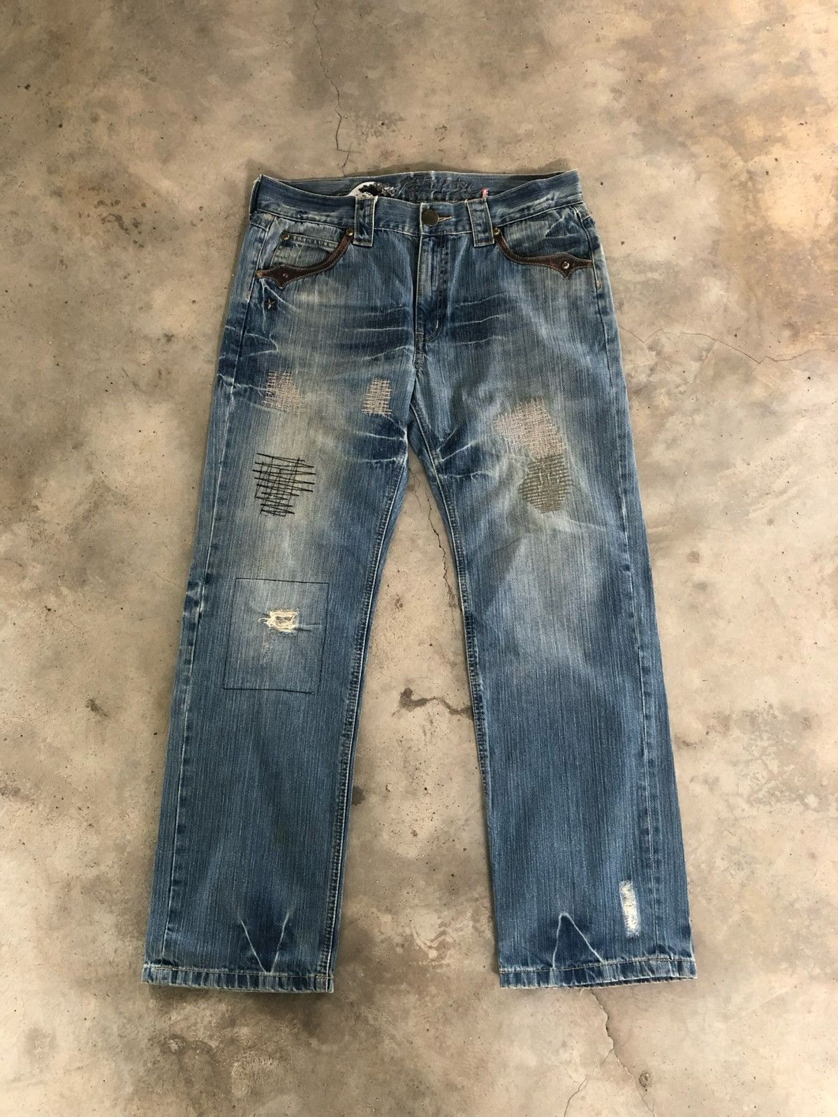 Hysteric Glamour Japanese Osaka Big Train Pacthwork Leather Size US 37 - 1 Thumbnail