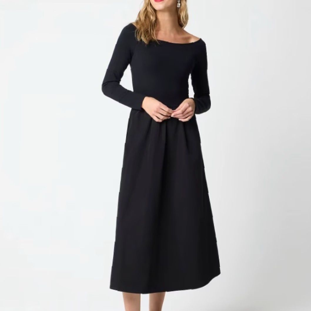christmas halter dress Fldy Women Sleeveless Red Velvet Fur Collar Belt Mrs Santa Dance Dress Party Wear Red Large: Clothing, Shoes & Jewelry Length:54[+$4.99] Key Design Features black and white polka printed dress Black sweater dress under