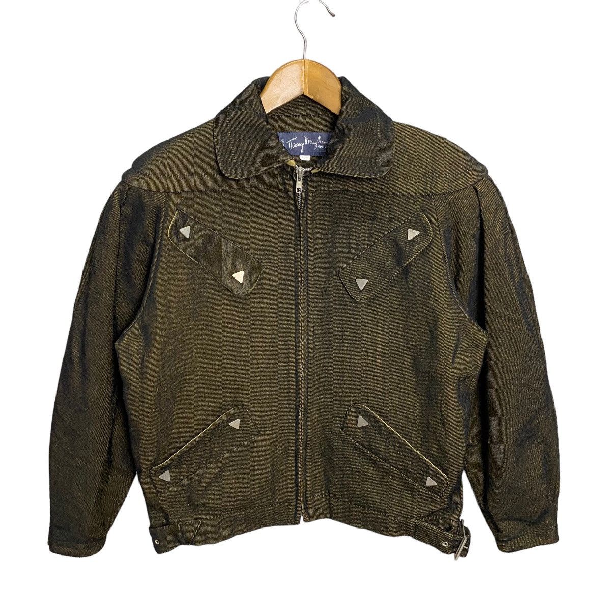 Thierry Mugler Thierry Mugler 80s denim triagle metal button Size US M / EU 48-50 / 2 - 1 Thumbnail