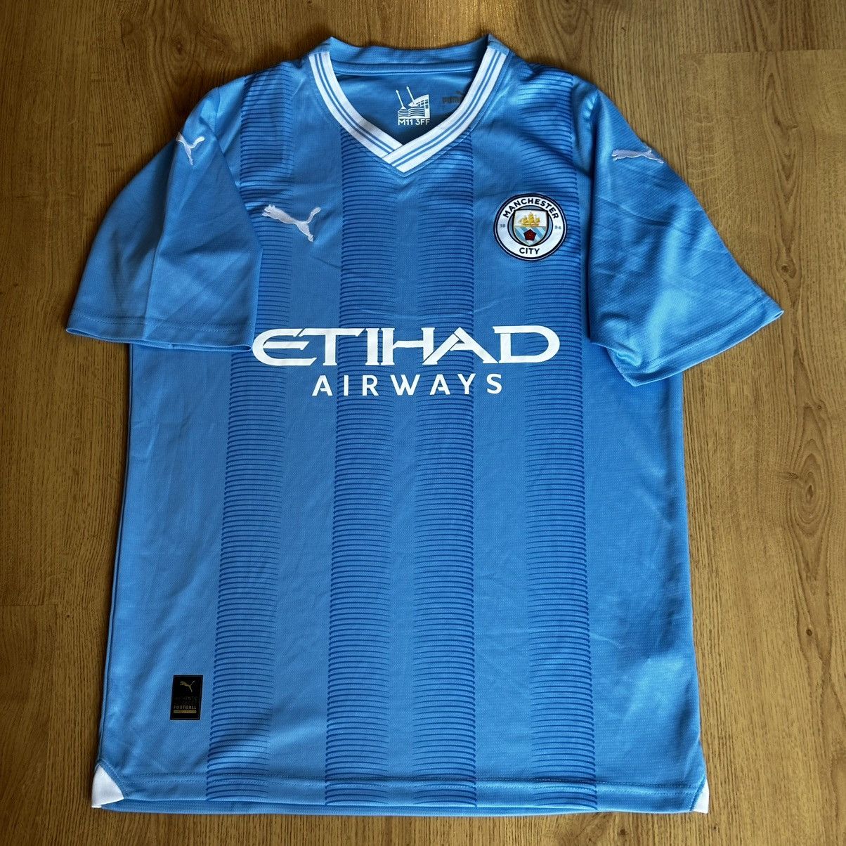 Puma Manchester City 2023-24 Home Soccer Jersey Puma Size US L / EU 52-54 / 3 - 1 Thumbnail