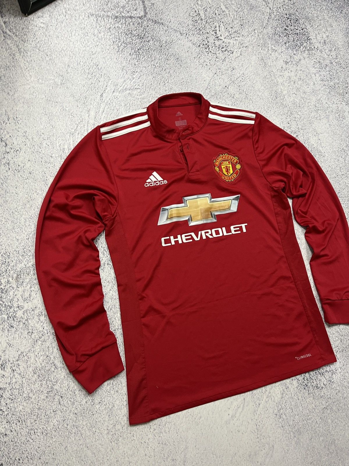 Nike Nike Manchester United 2017 Long Sleeve Soccer Jersey Size US S / EU 44-46 / 1 - 4 Thumbnail