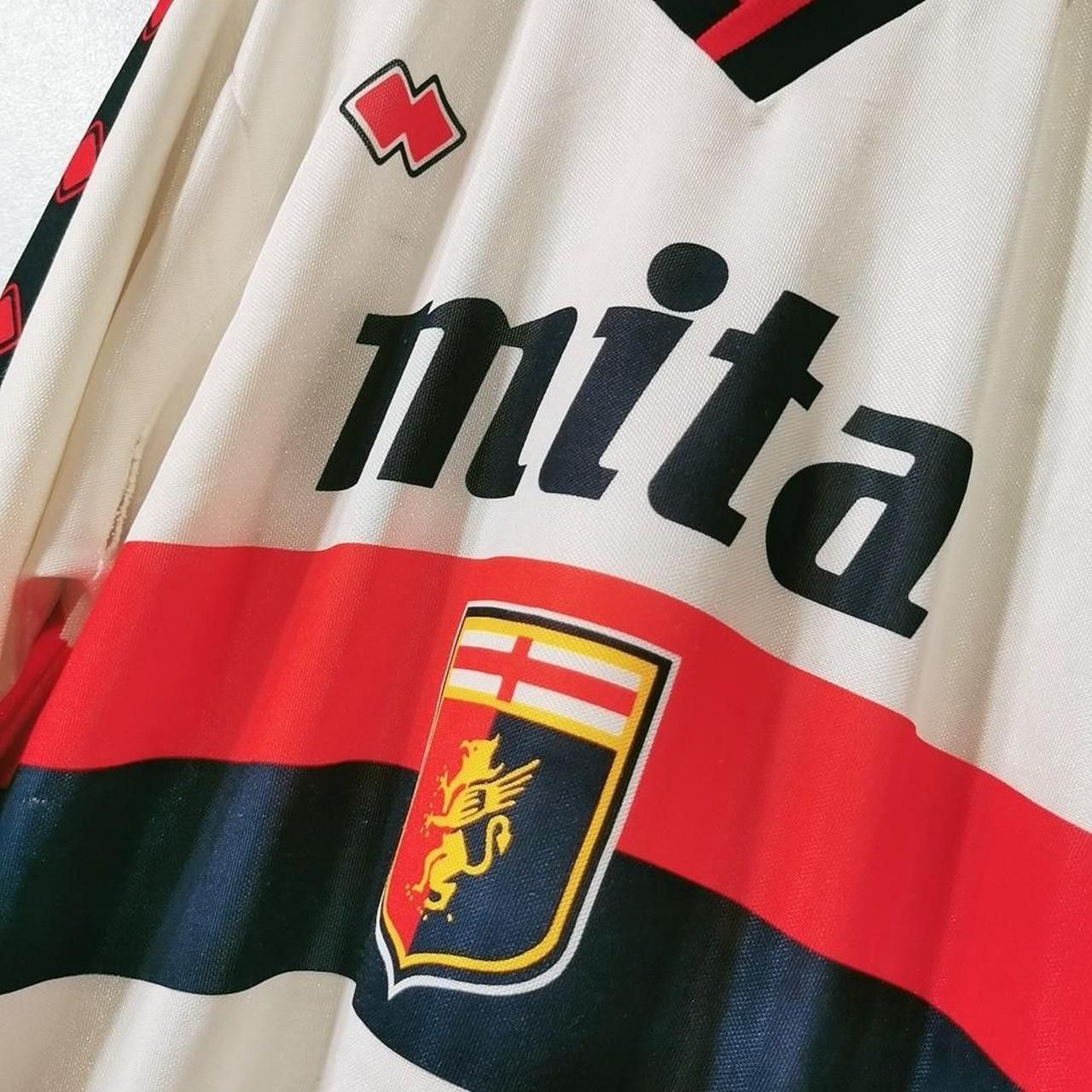 Errea Genoa Genova Italy 1989 1990 1991 Away Shirt Jersey Size US XL / EU 56 / 4 - 2 Thumbnail