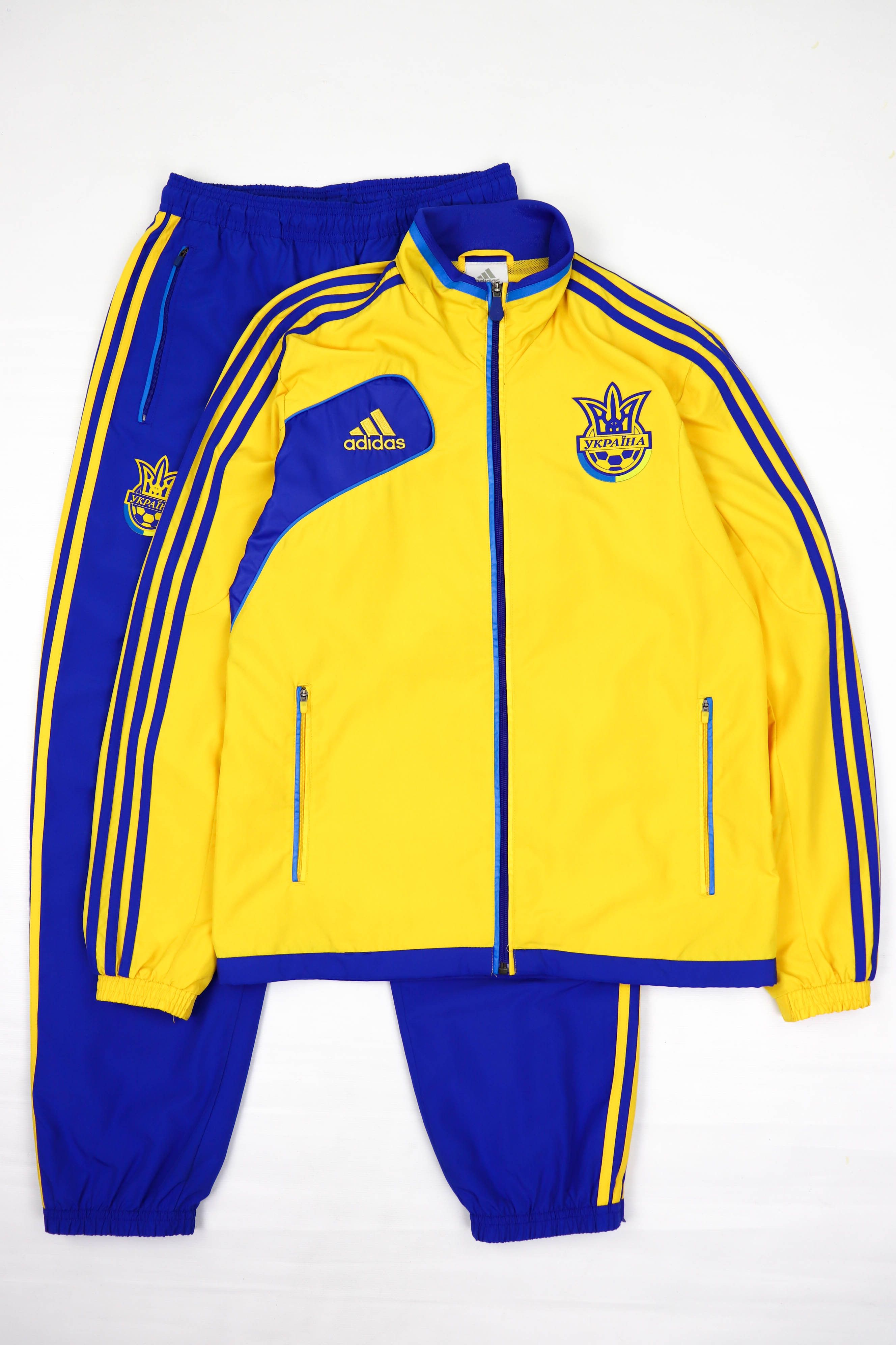 Adidas Adidas 2012-2014 Ukraine Soccer Team Track Jacket/Pants Suit ...