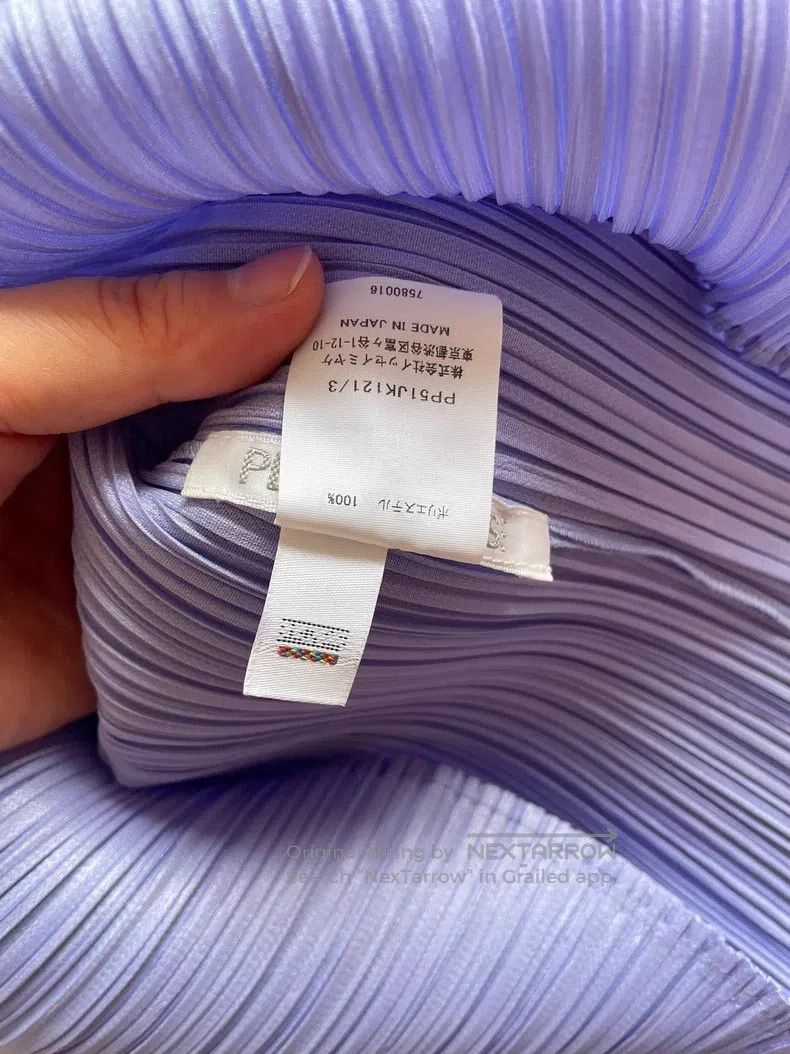 Issey Miyake Issey Miyake Purple-Blue Long Sleeve Size L / US 10 / IT 46 - 6 Thumbnail