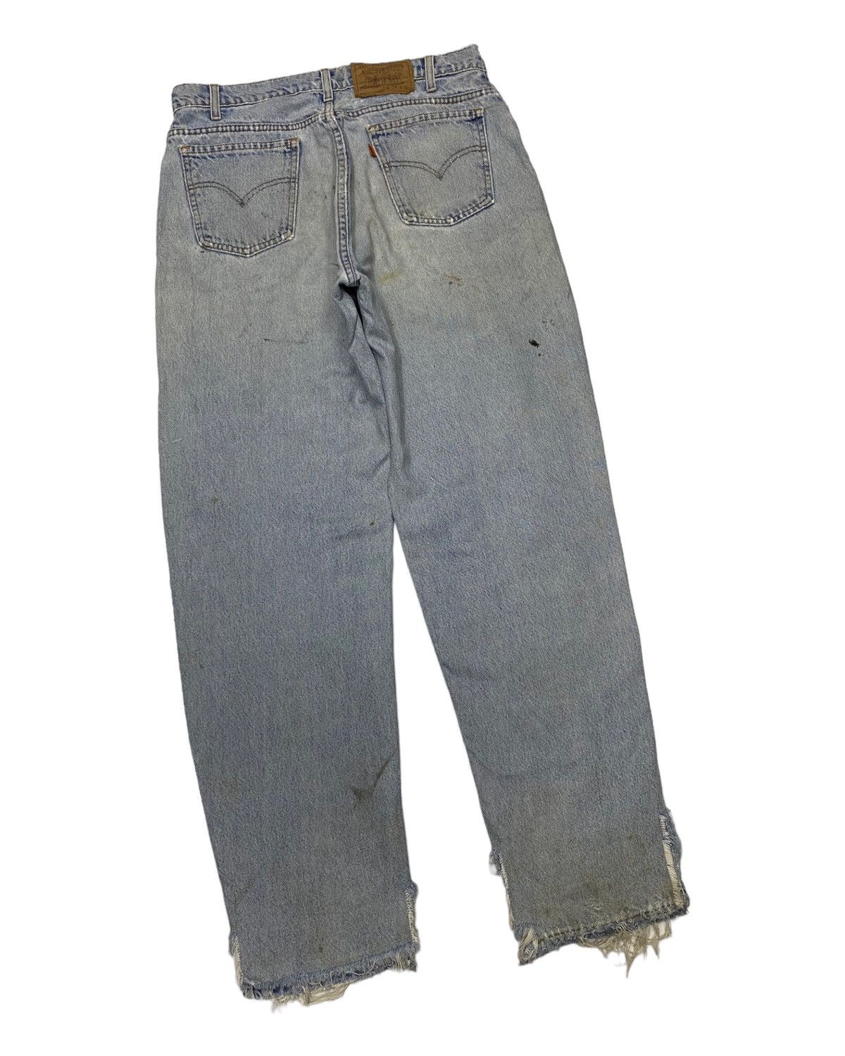 🔥LEVIS 560 ORANGE TAB THRASHED LOOSE FIT TAPERED LEG