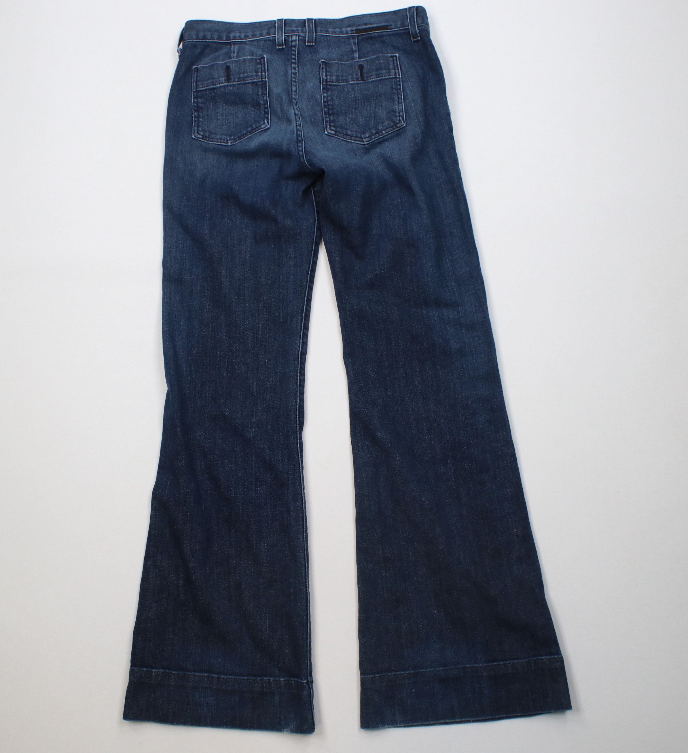 Lucky Brand Vintage 90s Y2K Lucky Brand Flared Wide Leg Jeans USA Size 30" / US 8 / IT 44 - 9 Thumbnail