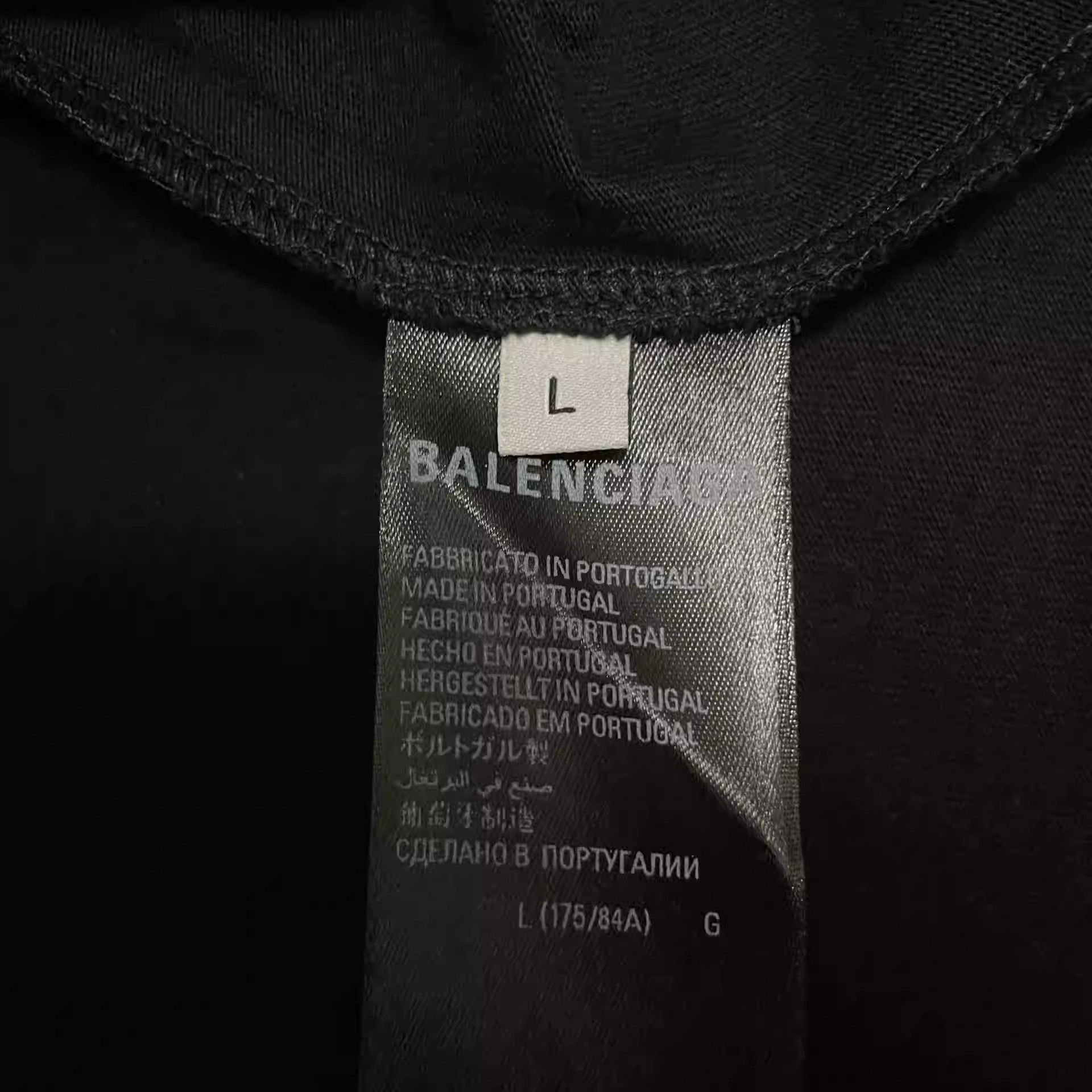 Balenciaga Balenciaga black t-shirt Size US L / EU 52-54 / 3 - 6 Thumbnail
