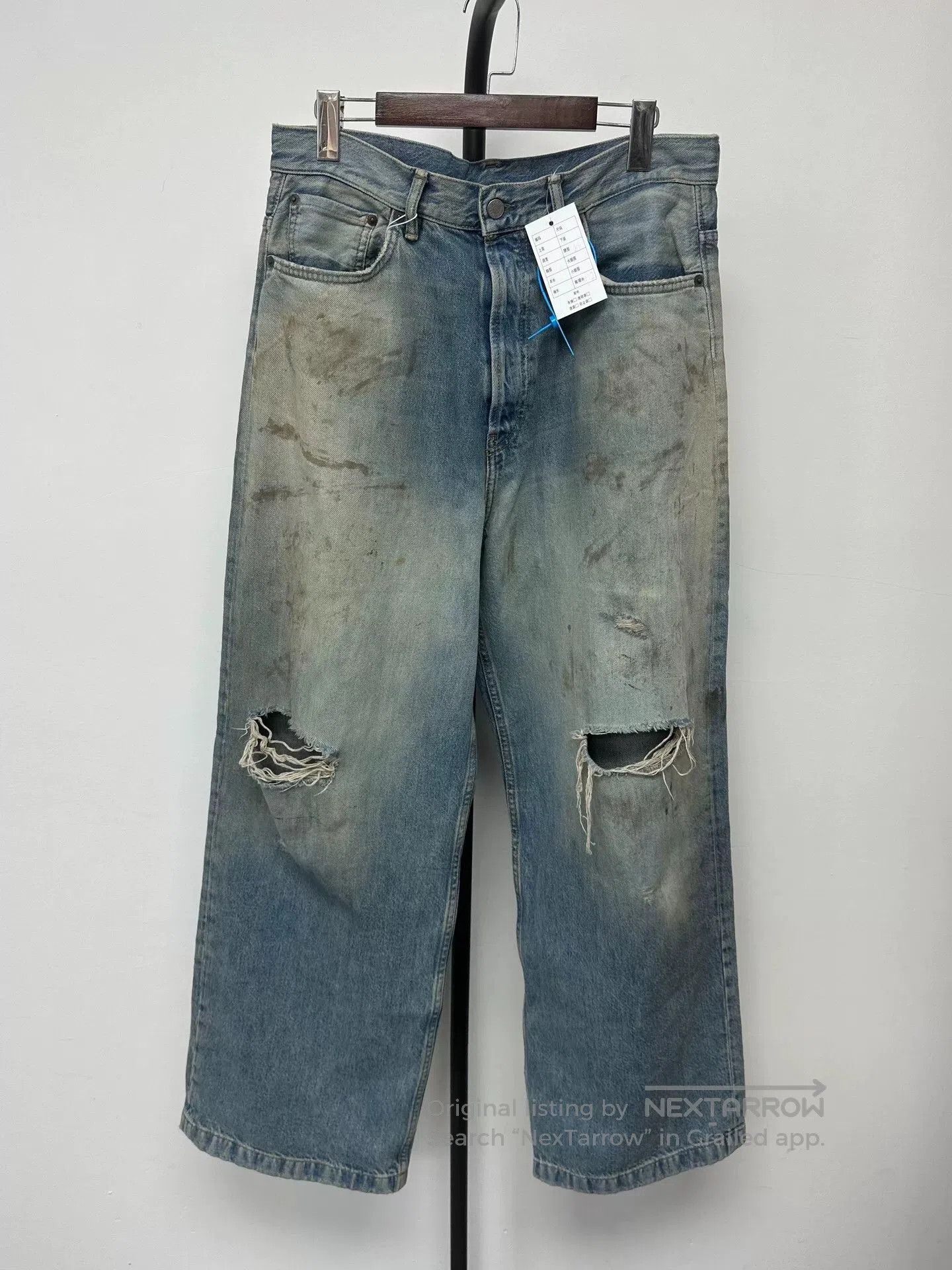 Acne Studios Acne Studios Blue Wide. Size US 31 - 1 Thumbnail