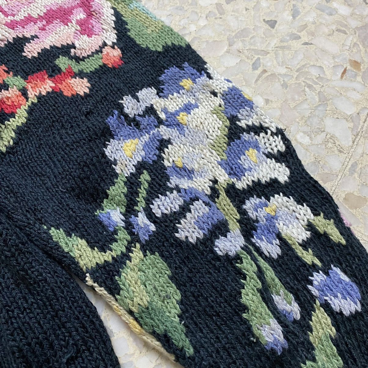Designer × Japanese Brand Vintage floral knitwear Size L / US 10 / IT 46 - 4 Thumbnail