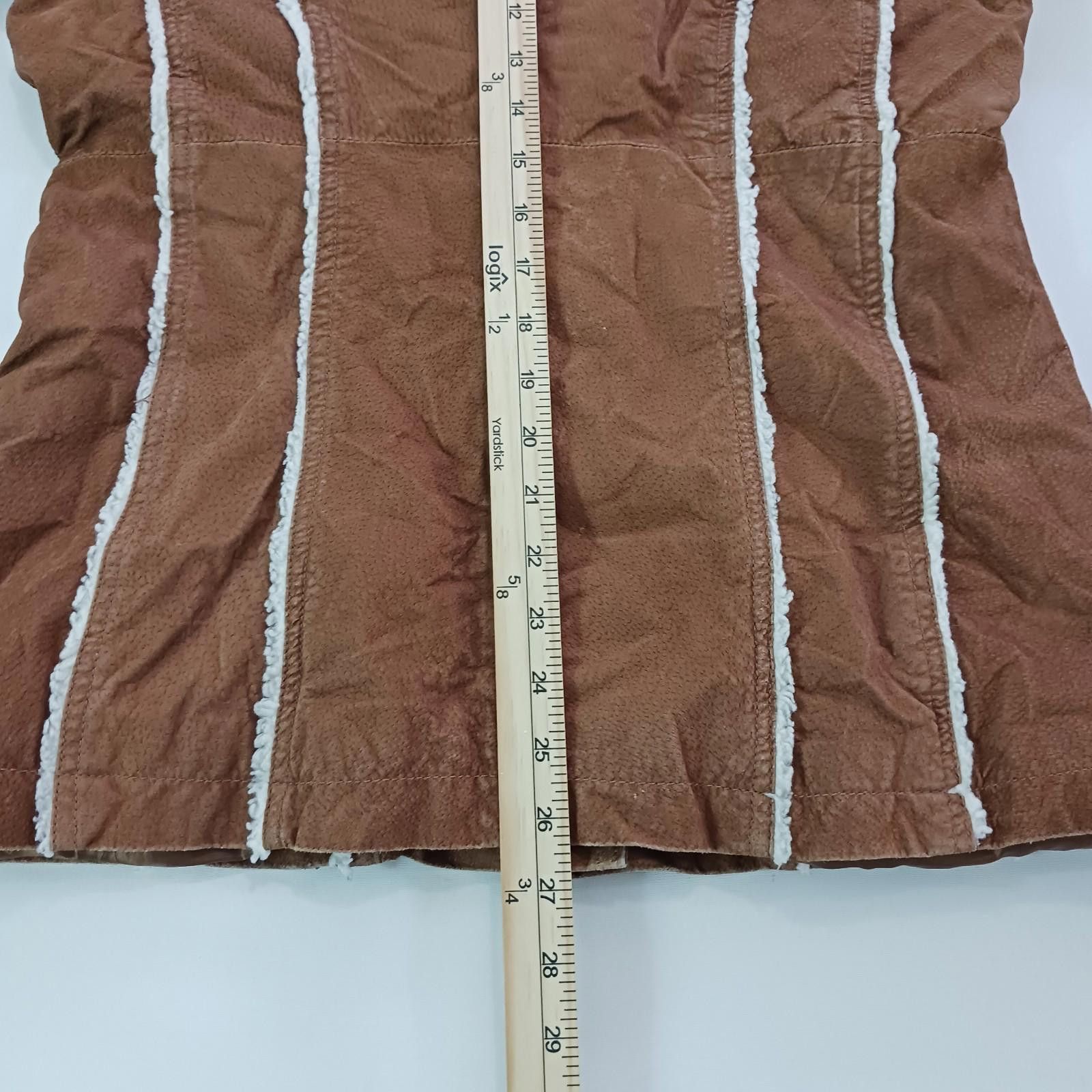 Designer Marcelle Renee Jacket Women's L Brown Genuine Leather Jacket Size L / US 10 / IT 46 - 7 Thumbnail