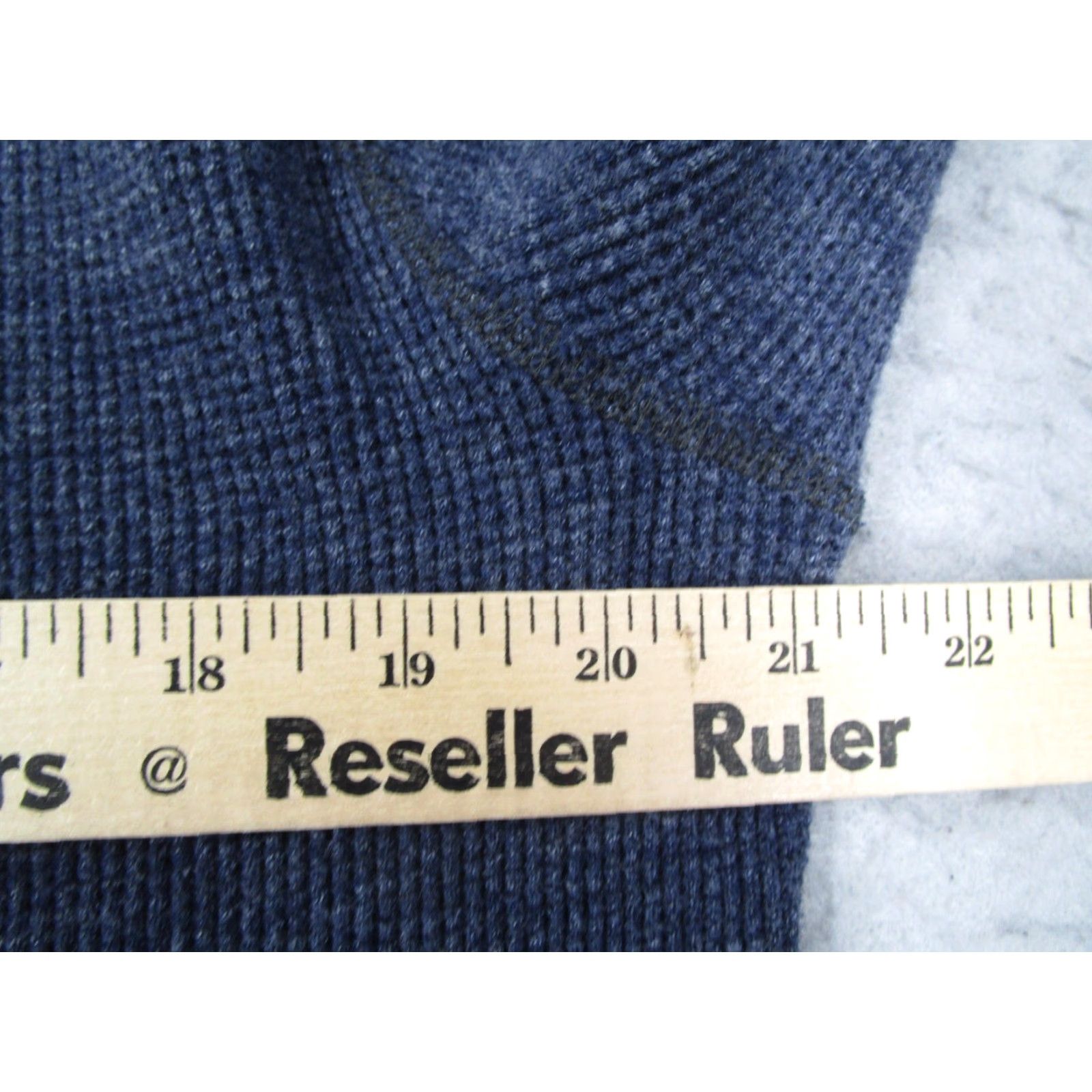 Wallace & Barnes Wallace & Barnes Henley Shirt Mens 2XL Blue Thermal Waffle Knit Long Sleeve Size US XXL / EU 58 / 5 - 6 Thumbnail