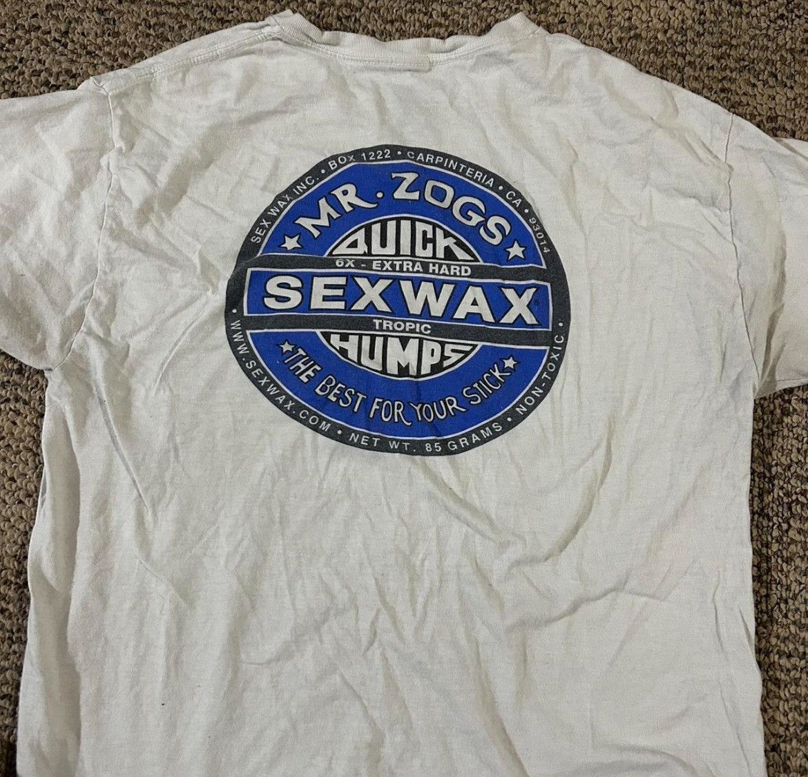 Vintage Mr.Zogs sex wax White t-Shirt Size US L / EU 52-54 / 3 - 3 Thumbnail