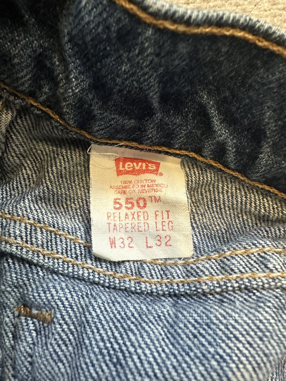 Levi's × Vintage Vintage Levi’s Orange Tab 550s Denim Size US 32 / EU 48 - 4 Thumbnail
