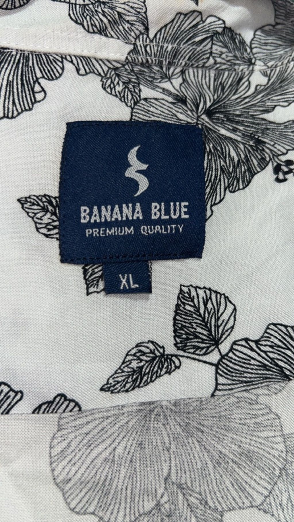 Other Men's Banana Blue Casual Button Down Shirt XL White Black Size US XL / EU 56 / 4 - 4 Thumbnail