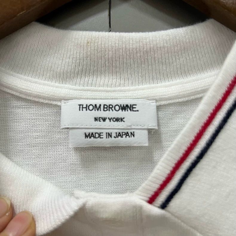 Thom Browne Thom browne White striped short sleeves 2503-Nextarrow Size US XS / EU 42 / 0 - 5 Thumbnail