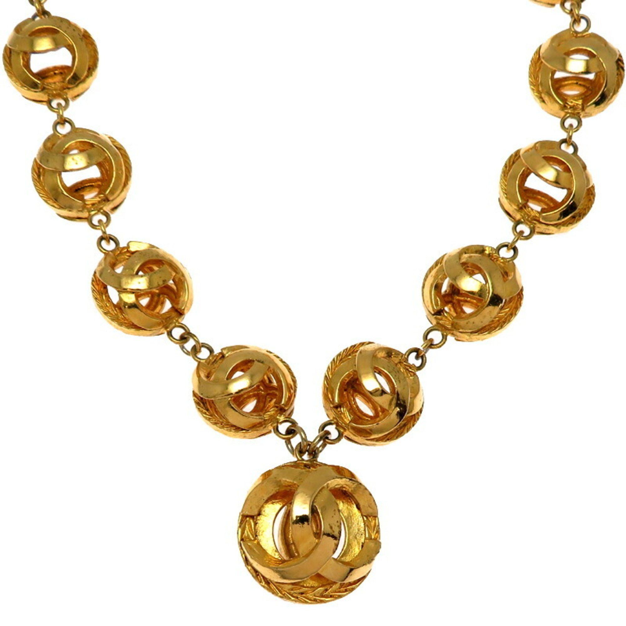 Chanel Chanel Coco Mark Women's Necklace GP Size ONE SIZE - 1 Thumbnail