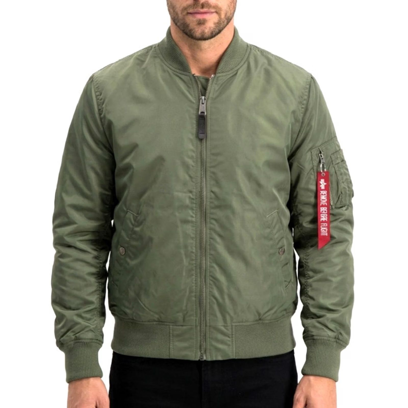 Alpha Industries ALPHA INDUSTRIES MA-1 Flight Bomber Jacket Men Size M Green MJ6572 Size US M / EU 48-50 / 2 - 2 Thumbnail