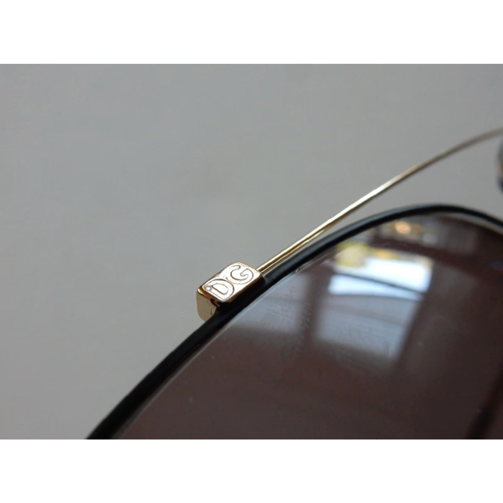 Dolce & Gabbana VINTAGE Dolce&Gabbana Unisex Sunglasses Frames Only 59mm Gold & Black Classic Gray 90s Size ONE SIZE - 5 Thumbnail