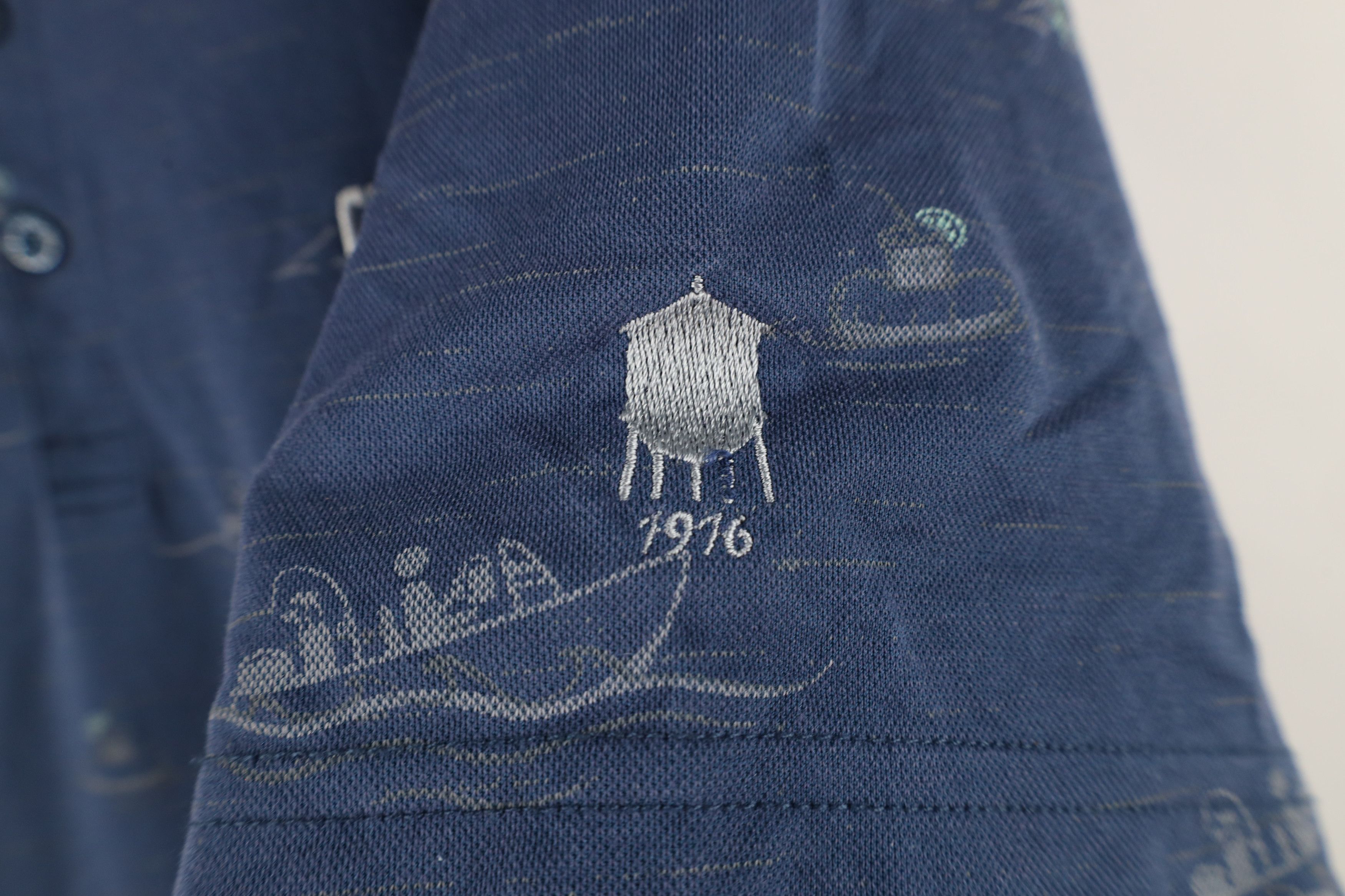 TravisMathew × Vintage Travis Mathew Boat Mountain All Over Print Knit Golf Polo Size US XL / EU 56 / 4 - 5 Thumbnail