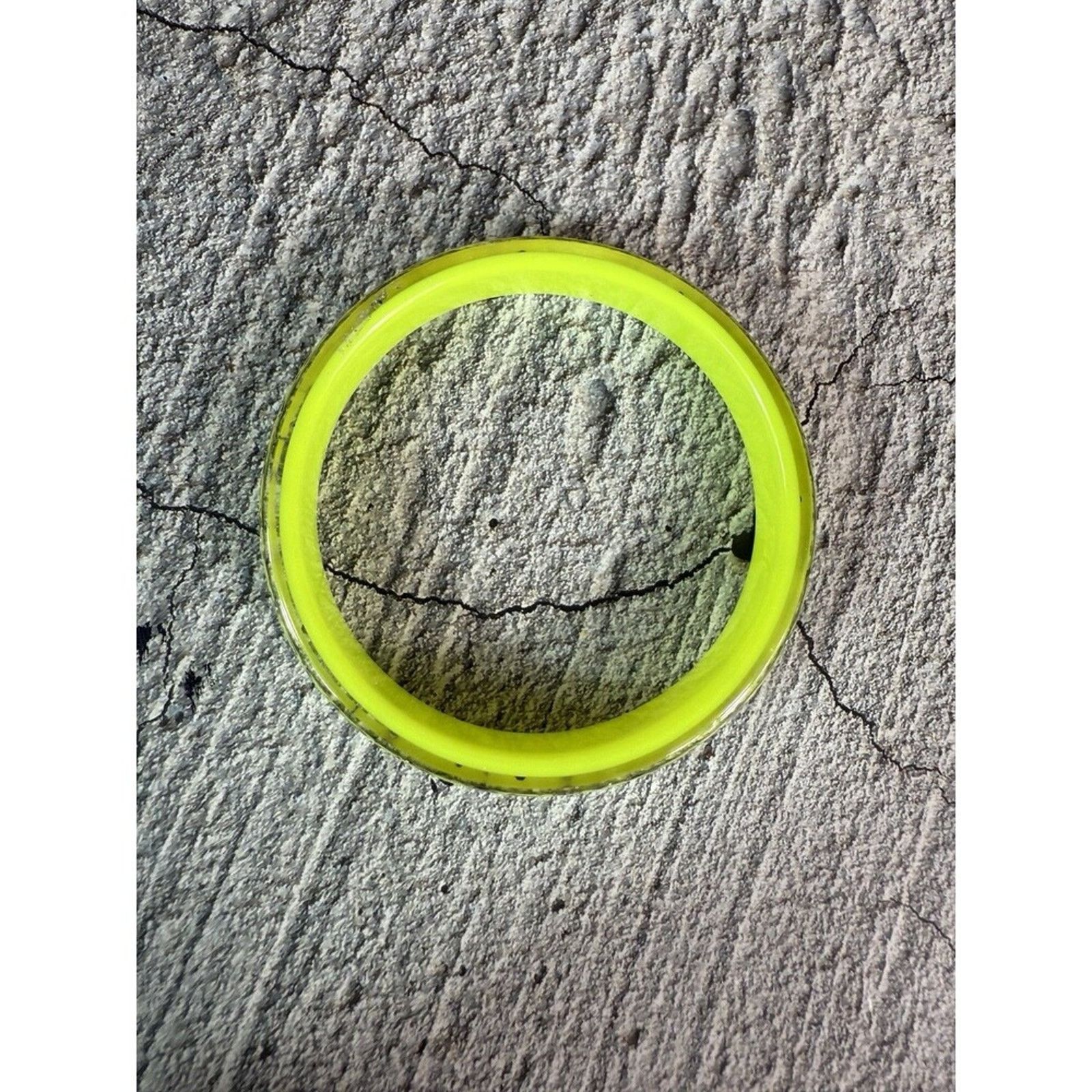 Coach Coach Retro Signature Bangle Bracelet Translucent Neon Lime Size ONE SIZE - 5 Thumbnail