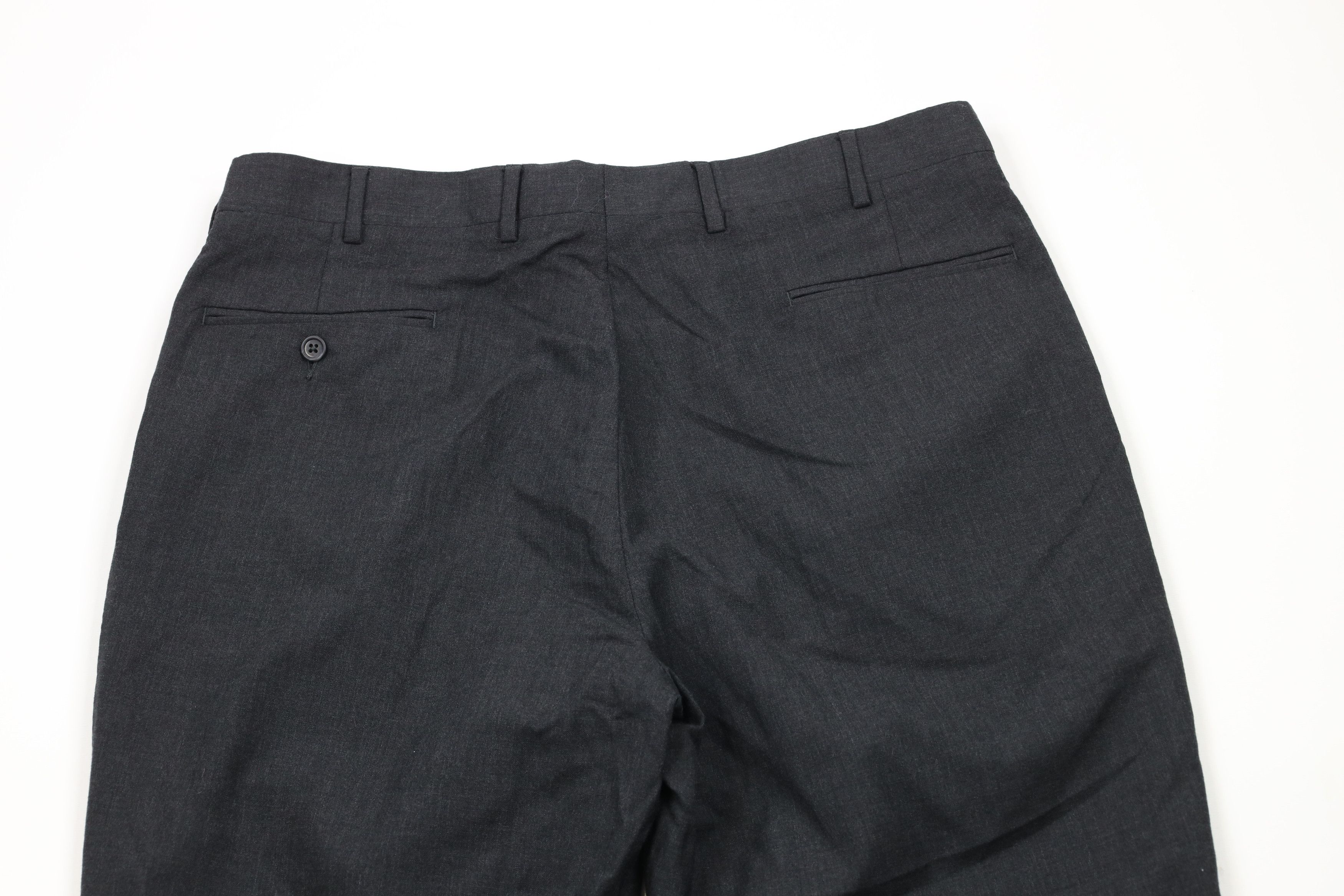 Vintage Vintage 90s Streetwear Wide Leg Wool Chino Pants Gray Size US 36 / EU 52 - 10 Thumbnail