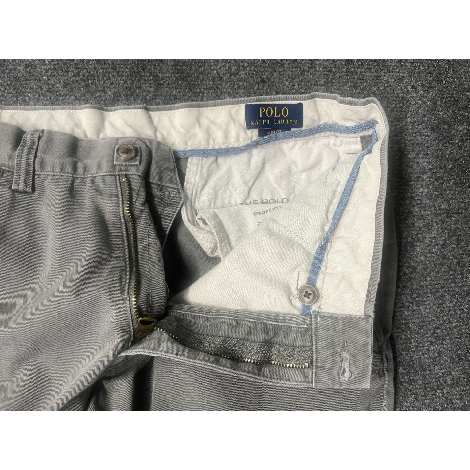 Polo Ralph Lauren ralph lauren polo pants size 32x30 gray slim fit casual slac Size US 32 / EU 48 - 2 Thumbnail